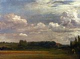 John Constable Famous Paintings - View Towards The Rectory
